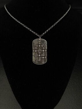 Chrome Hearts Floral Multi Cross Dogtag Unisex Necklace